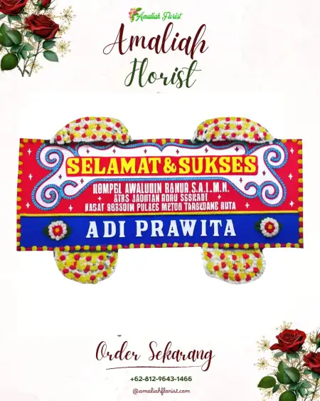 Papan Bunga Ucapan Selamat Poris Gaga
